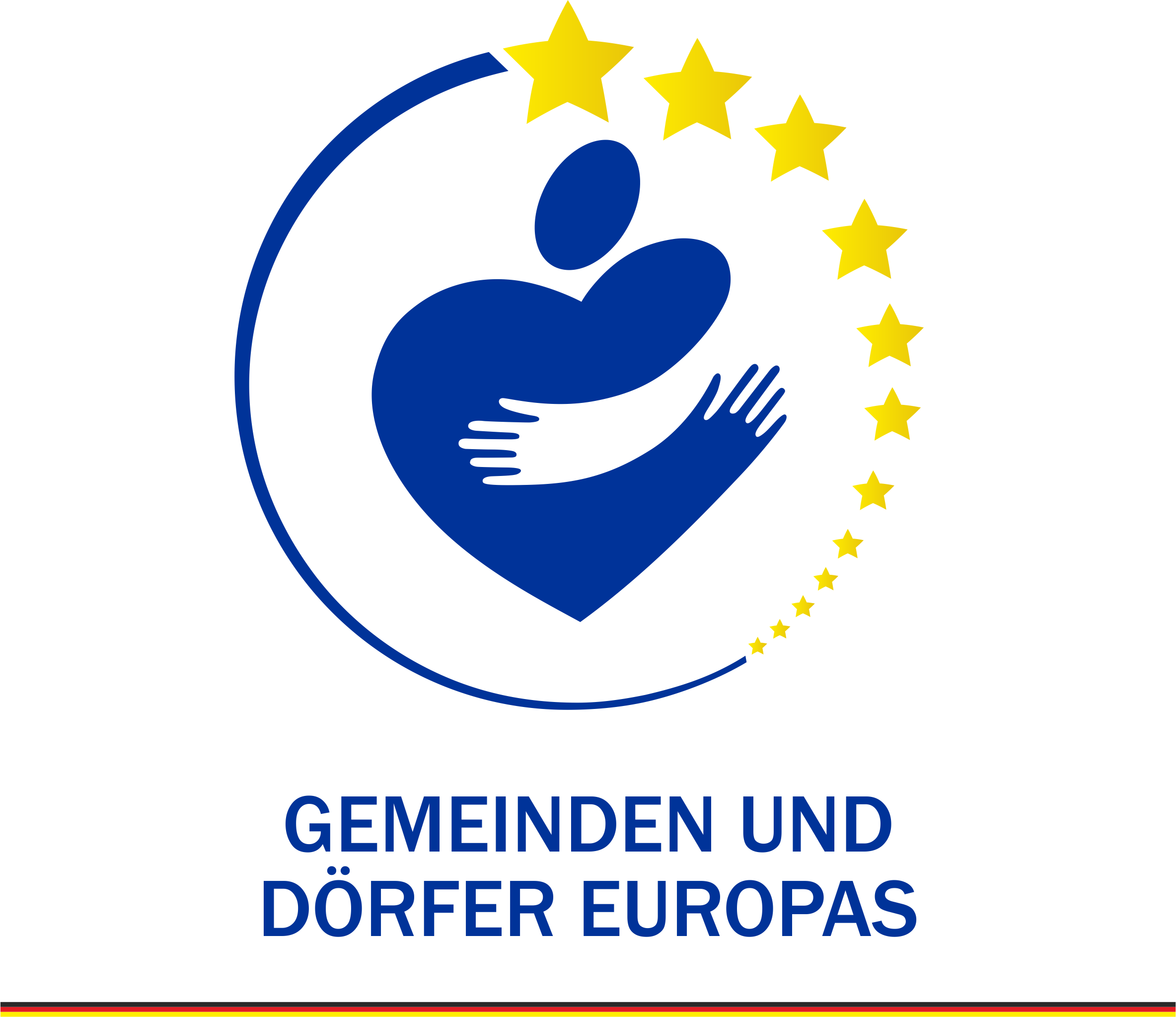 Logo GEMEINDEN UND DORFER EUROPAS blu